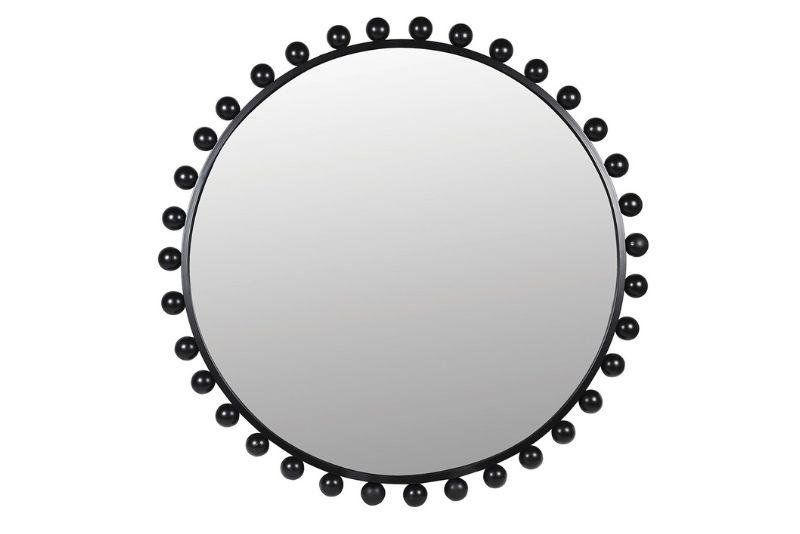 Blythe Round Black Ball Mirror