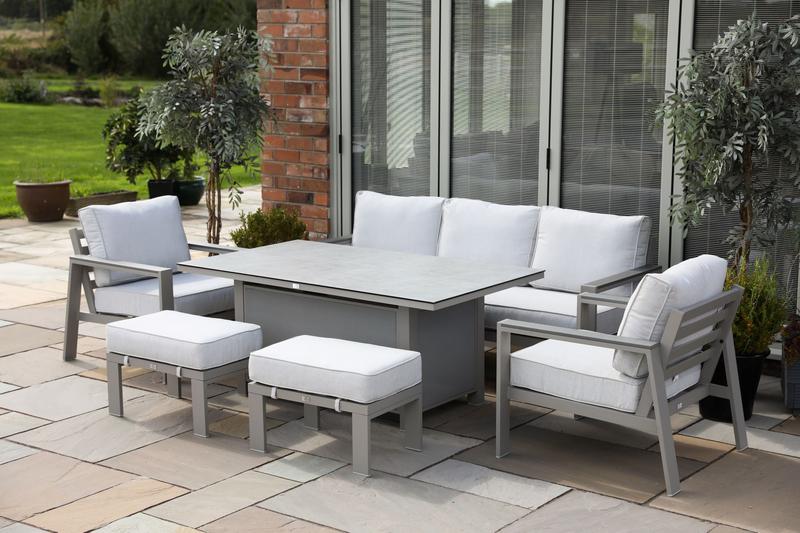 Costa Garden Lounge Dining Set with Free Cover