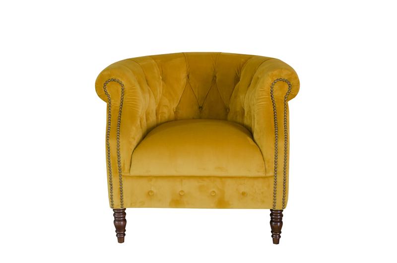 Jude Armchair Plush Turmeric