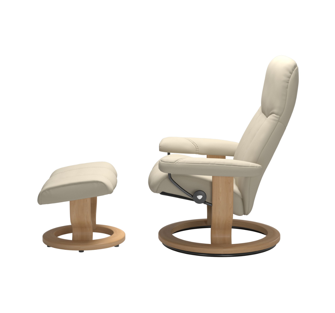 stressless consul cream medium recliner chair