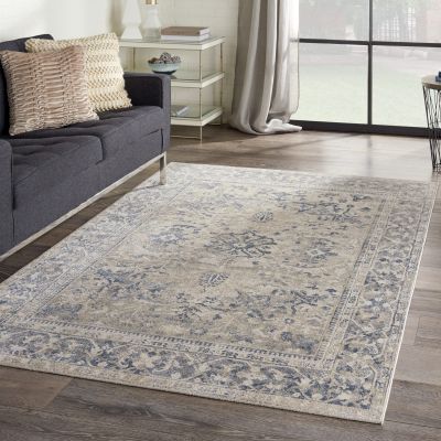 Malta Rug MAI05 Ivory/Blue - size: 160X231